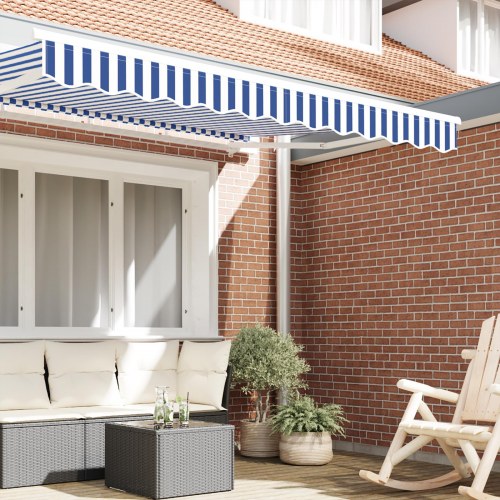 Markisens Valance til 2.5 m ramme Blå-hvid 2.3x0.2 m
