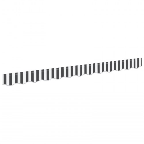 Markise Valance til 2,5 m ramme antracitgrå og hvid 2,3x0,2 m