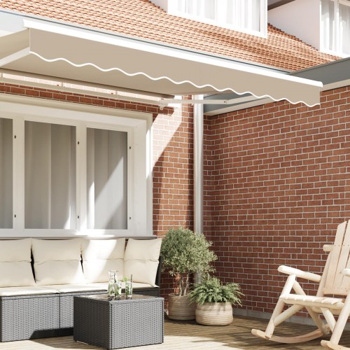 Markisetæppe til 2,5 m ramme Beige 2,3x0,2 m