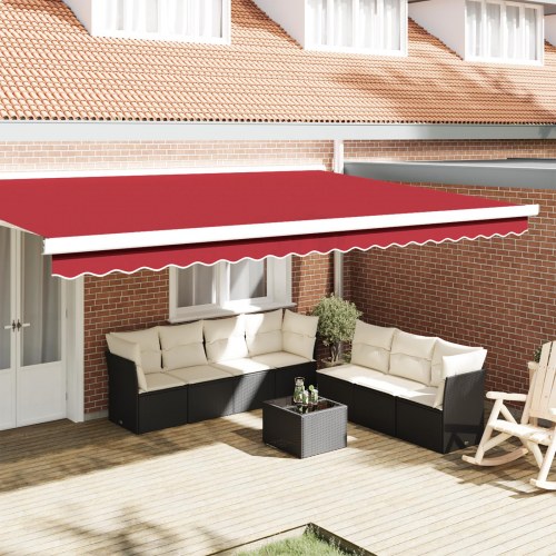 Markise Valance til 5 m ramme Rød 4.8x0.2 m