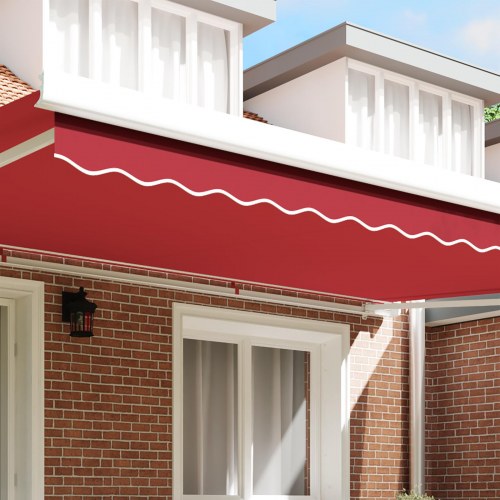 Markise Valance til 5 m ramme Rød 4.8x0.2 m
