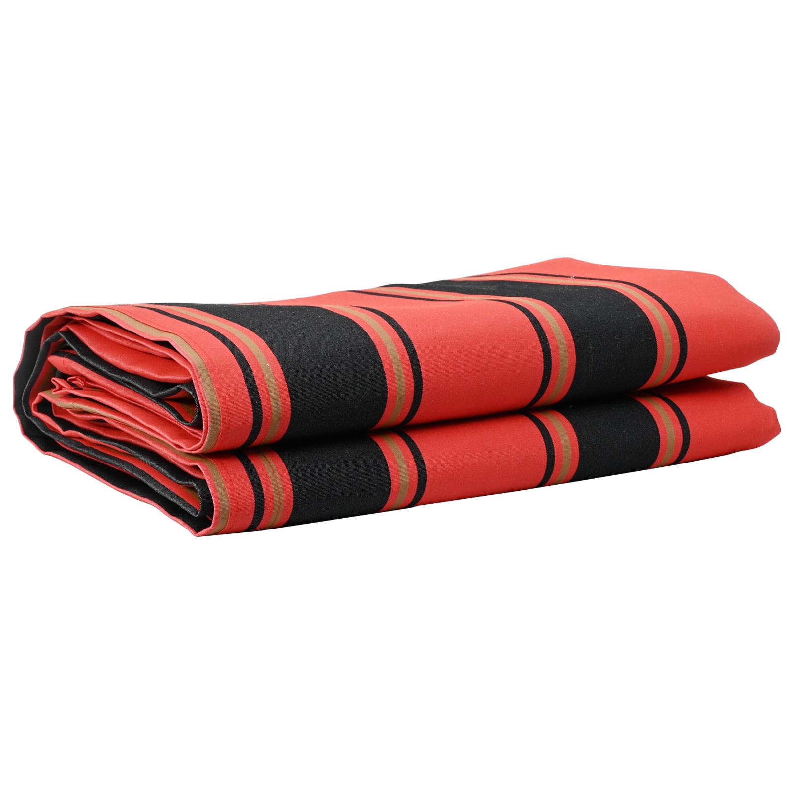 Reservedug til markise Orange og sort 10 x 1.6 m Stof