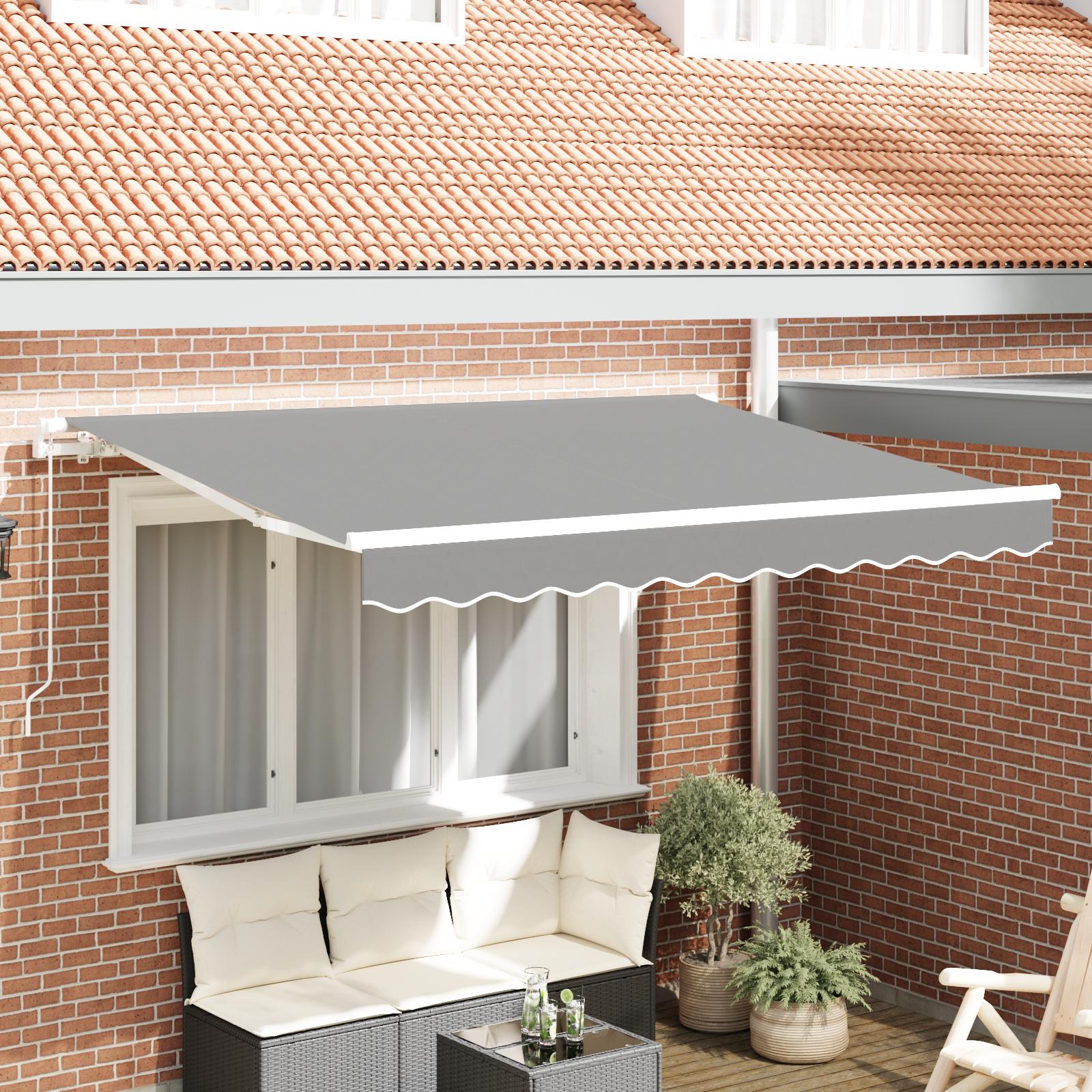 Markiseramme Hvid 2.5 x 2 m Metal