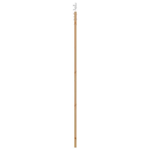 Skydedør Naturlig og hvid 83 x 232 cm Massiv fyrretræ og stål