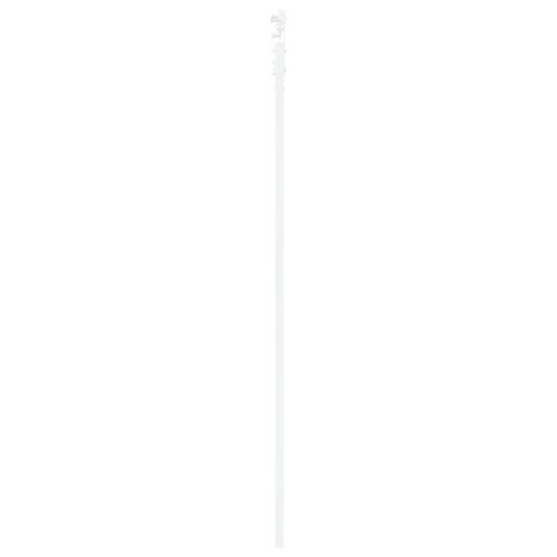 Skydedør med hardware sæt Hvid 78x232 cm Solid Træ Fyr