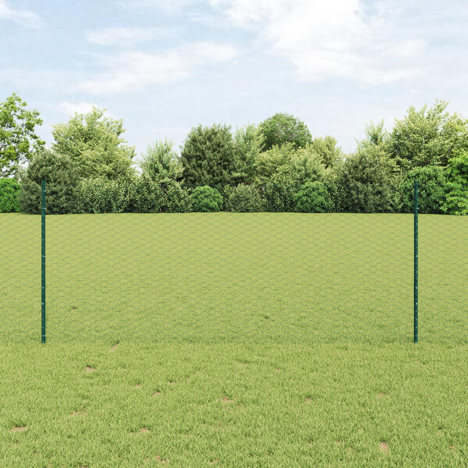 Hegnspæle 11 U-skinne grøn 100 cm stål