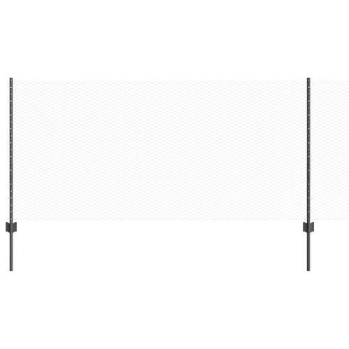 Hegn Pæle 22 stk U-Kanal Grå 100 cm Stål