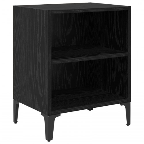 Sengeborde 2 stk. sort eg 40 x 30 x 50 cm