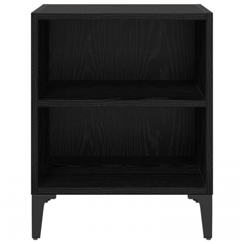 Sengeborde 2 stk. sort eg 40 x 30 x 50 cm