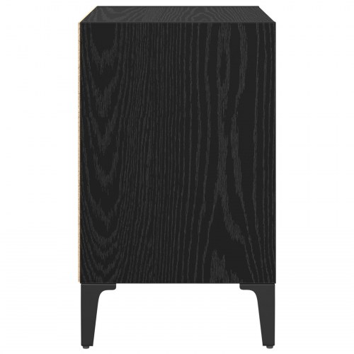 Sengeborde 2 stk. sort eg 40 x 30 x 50 cm