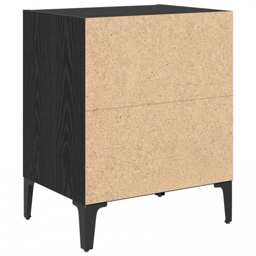 Sengeborde 2 stk. sort eg 40 x 30 x 50 cm