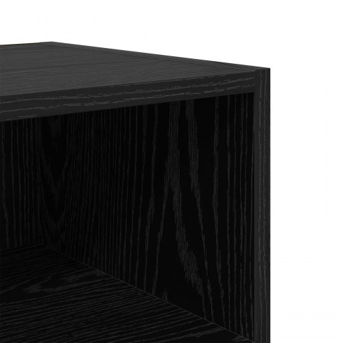 Sengeborde 2 stk. sort eg 40 x 30 x 50 cm
