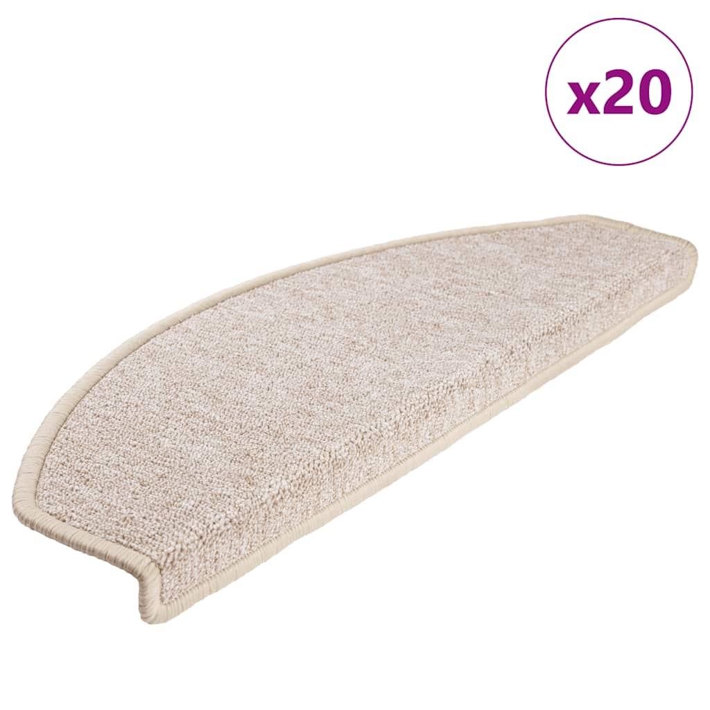 TrappemÃ¥tter 20 stk. 65x24x4 cm taupe halvrund store