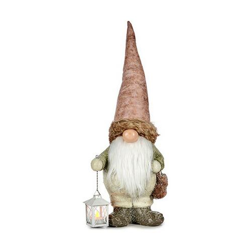 Dekorativ figur Lys Laantarn Trold 17 x 63 x 24,5 cm Pink Hvid Grøn Harpiks
