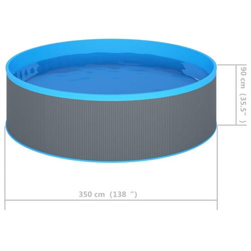 Pool 350x90 cm grå