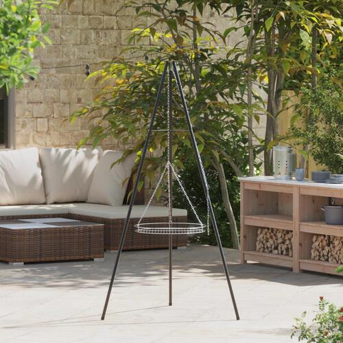 Campfire Cooking Tripod med Grillrist 170 cm Stål