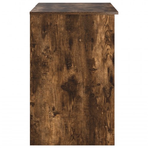 Skrivebord med opbevaring Røget eg 90x49.5x75 cm Konstrueret træ