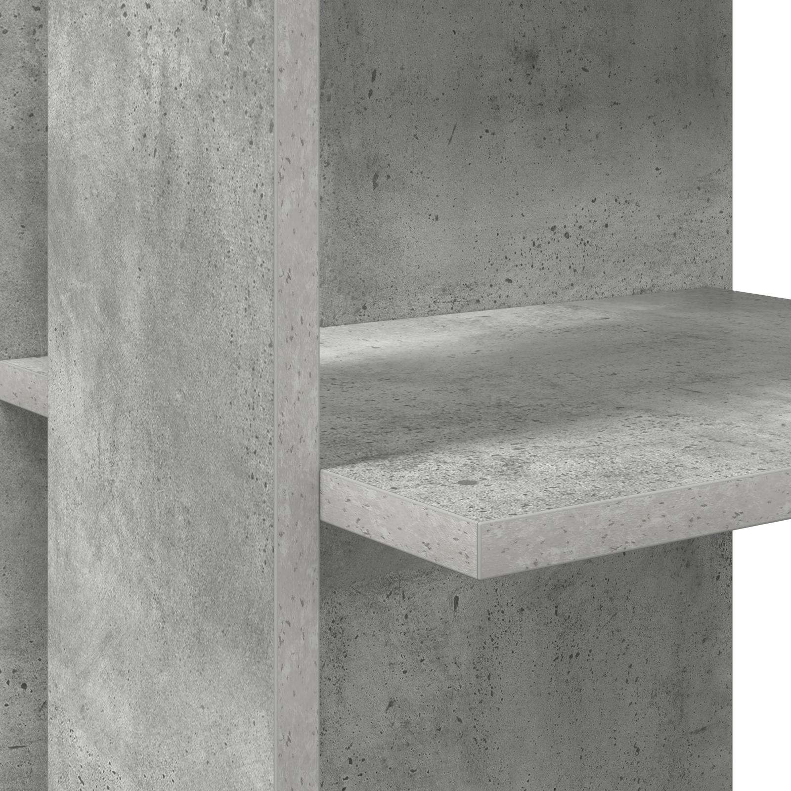 Beton Grå Hjørnebord Betongrå Spånplade Medium Betonbord