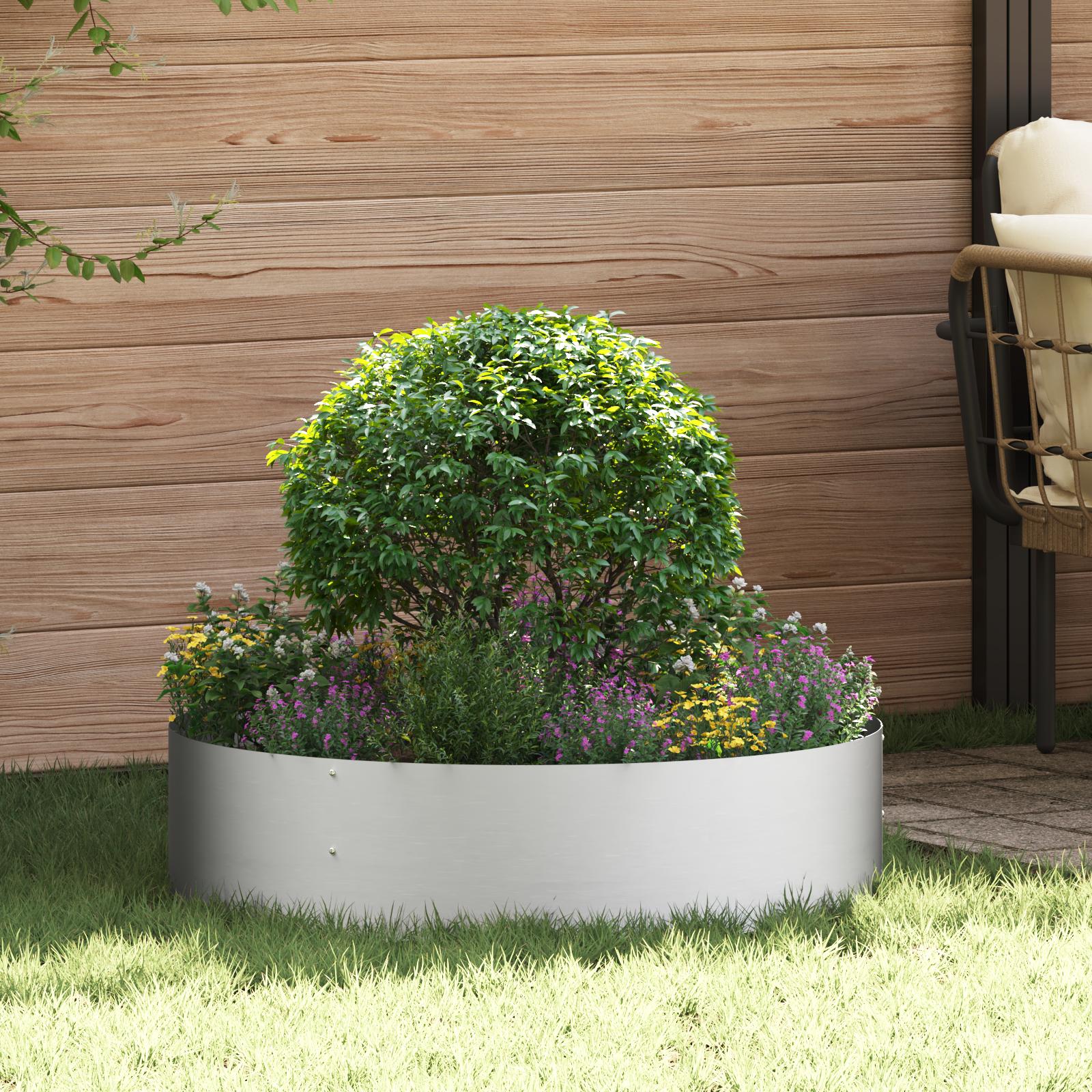 Plante Ring 30 X 30 X 20 Cm Koldvalset Stål - Galvaniseret / 80 cm