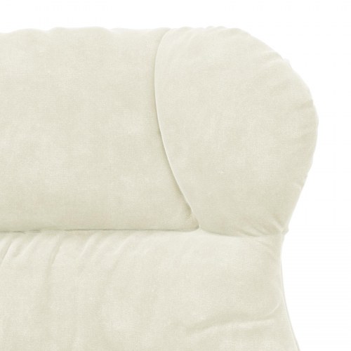 Afslappende Stol Creme Velvet