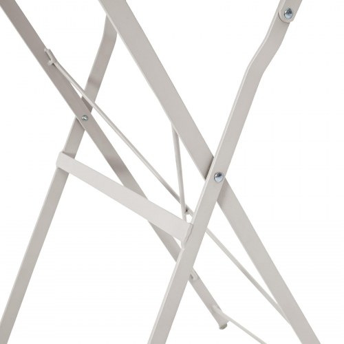 Sammenfoldeligt Bistrobord Beige Ø50x71 cm Pulverlakeret Stål