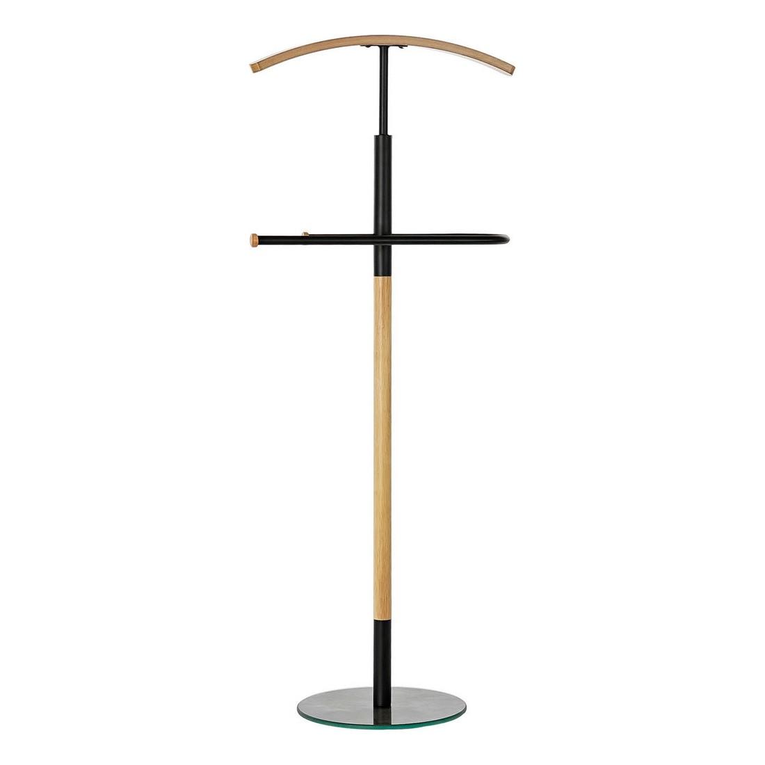 Stumtjener Sort Træ Metal (47 x 30 x 117 cm)