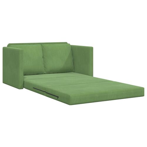 Sofa Lys grøn Stof, Træ 2-sæders Rektangulær Moderne