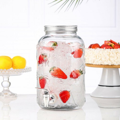 Versa Vandbeholder med hane - drikkedispenser i glas