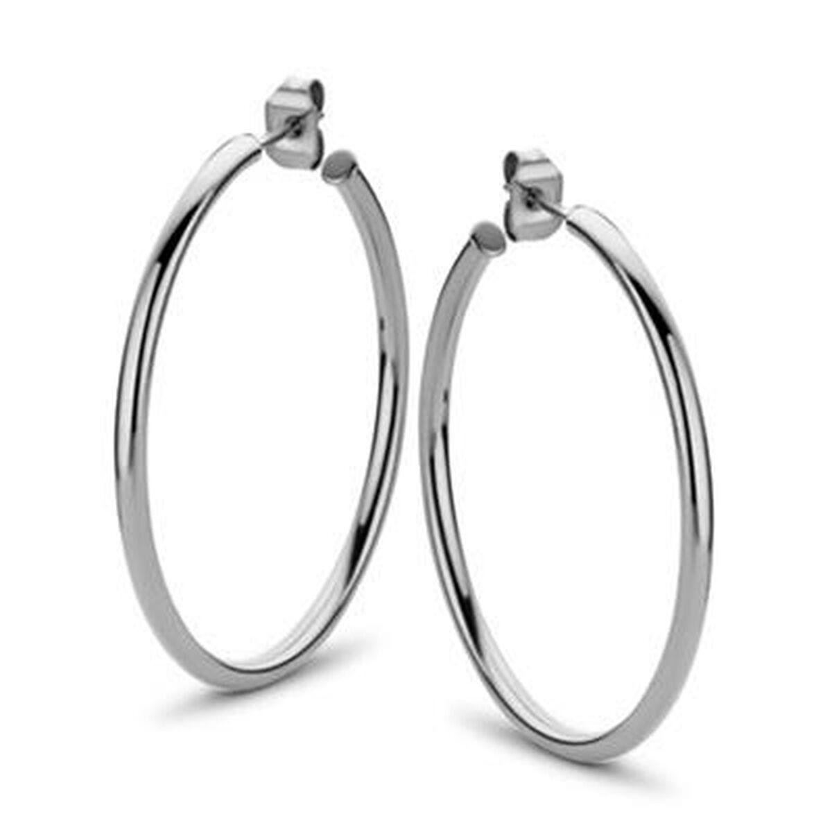CO88 Collection øreringe til kvinder - sølvfarvet hoops 8CE-70055