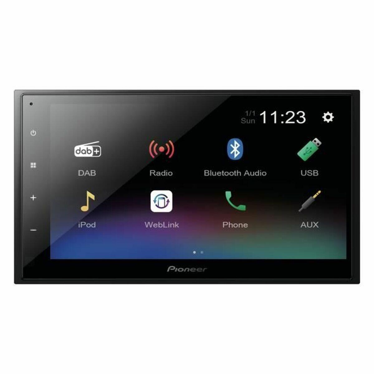 Pioneer DMH-A340DAB 2-DIN bilradio med DAB+ og Bluetooth