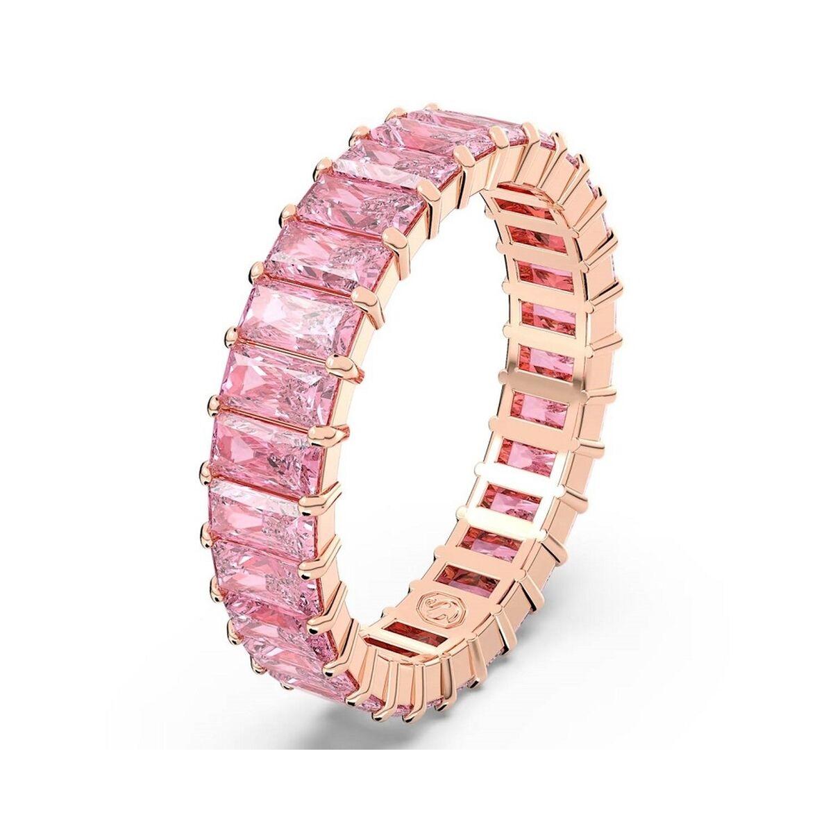 Swarovski ring til kvinder - pink rosenguld, str. 15 (5647589)