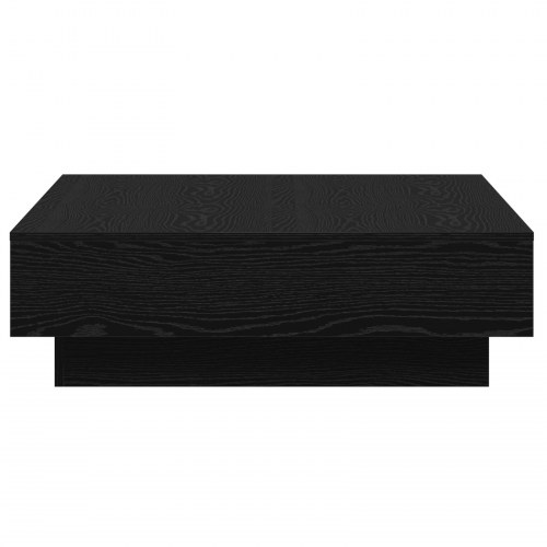 Sofabord Sort egetræ Konstrueret træ 90 x 90 x 28 cm Sofabord