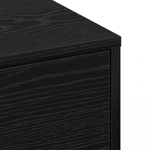 Sofabord Sort egetræ Konstrueret træ 90 x 90 x 28 cm Sofabord