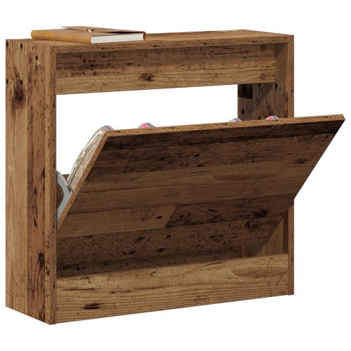 Skoskab Gamle Træ 60x21x57 cm Ingeniørt træ