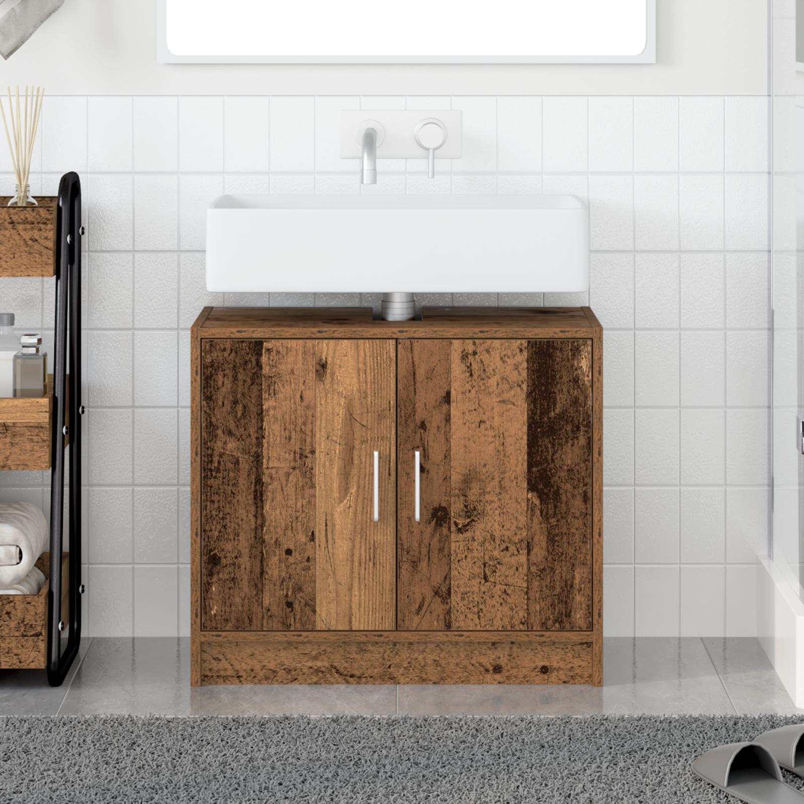 Badeværelsesskab Gammelt træ 63 x 29 x 55 cm Konstrueret træ