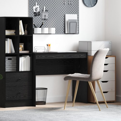 Skrivebord Sort eg Konstrueret træ 90 x 40 x 76 cm Skrivebord