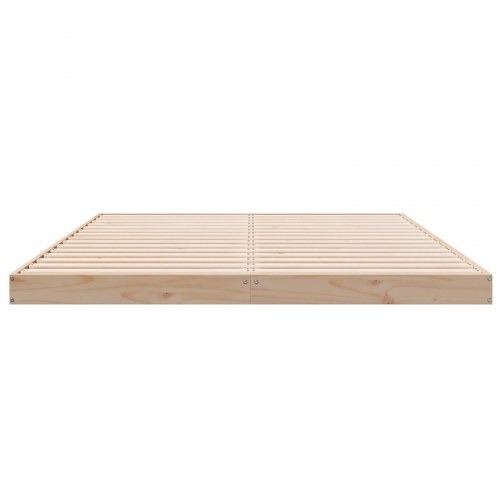 Sengestel 180x220 cm Massivt fyrretræ