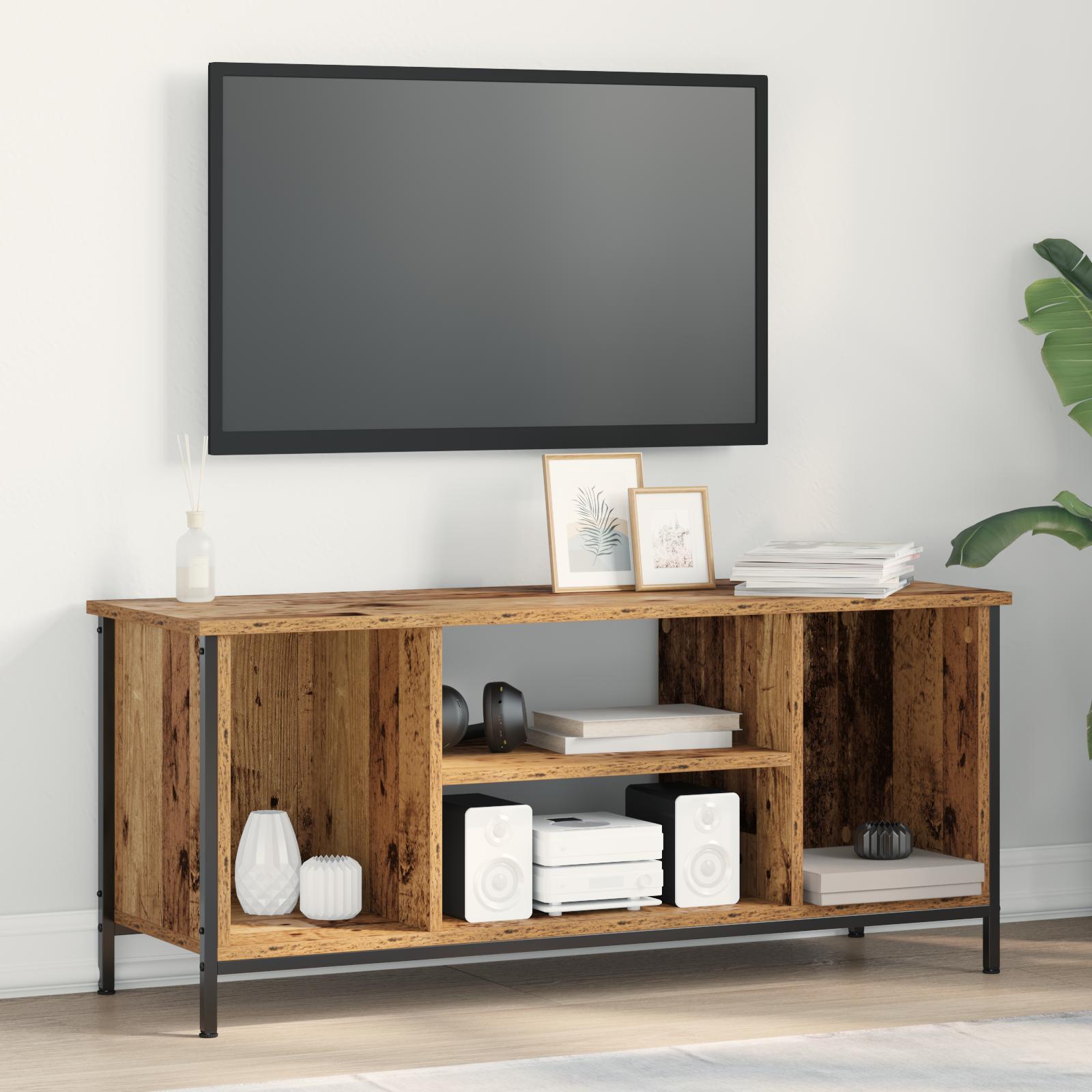 TV Skab Gammelt træ 102 x 35 x 45 cm Konstrueret træ