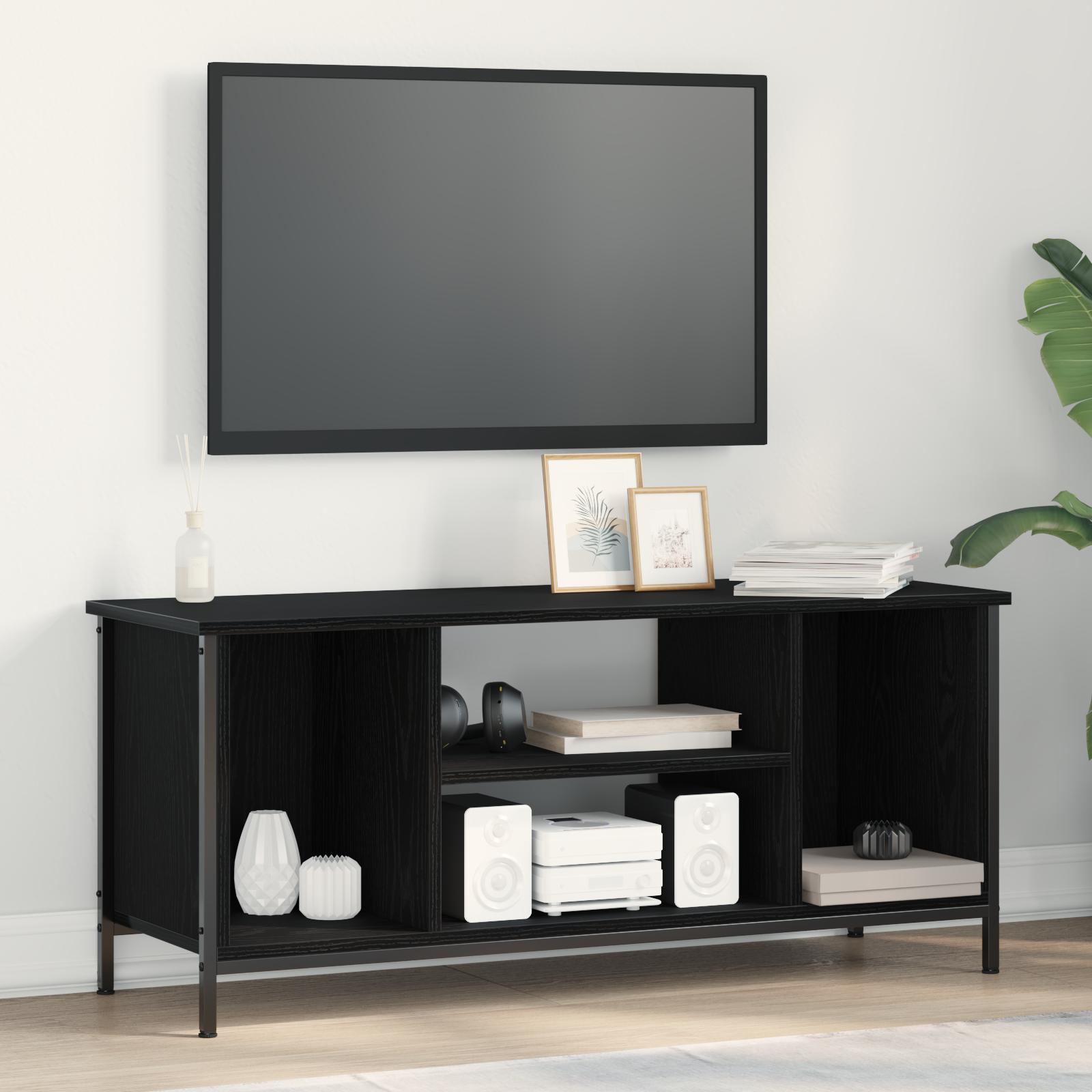TV Skab Sort eg 102 x 35 x 45 cm Konstrueret træ