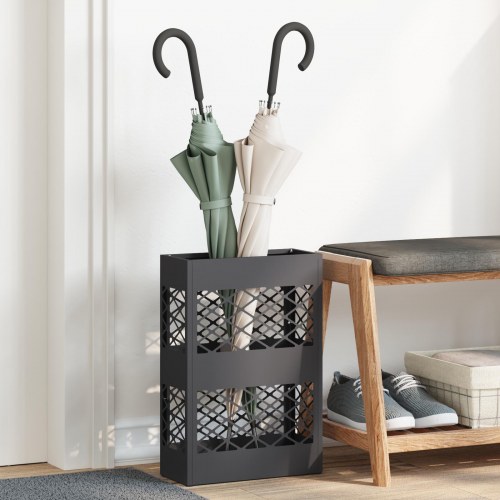 Paraplystativ Sort Pulverlakeret stål Standard Holdbar