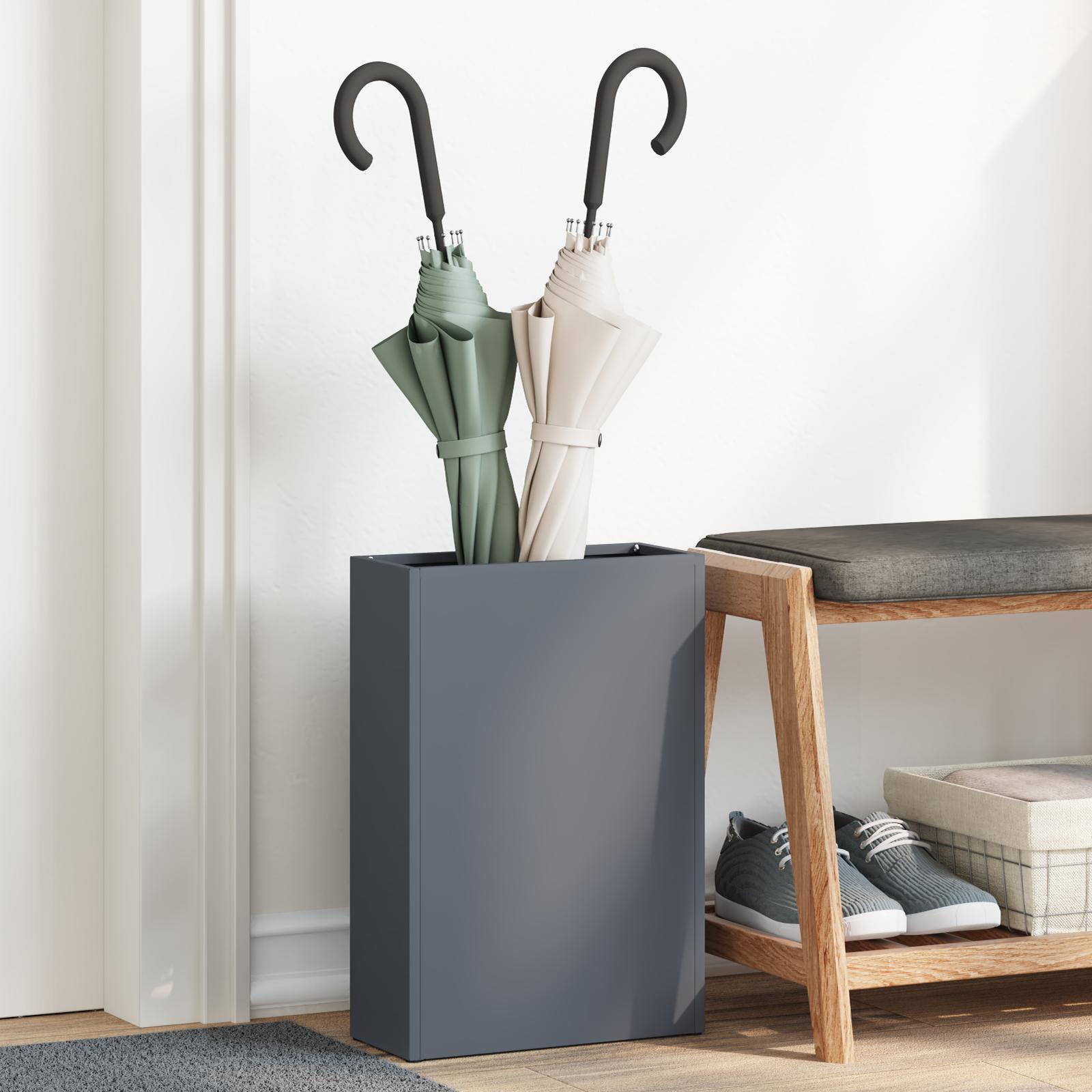 Parasolfod med opbevaring Antracit 28 x 12 x 41 cm Stål