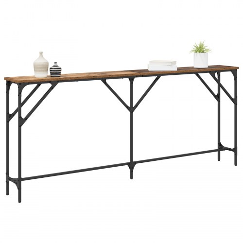 Konsolbord Gammelt Træ 180x23x75 cm Behandlet Træ