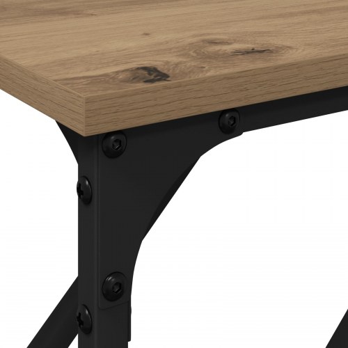 Konsolbord Artisan egetræ 180x23x75 cm Ingeniørtræ
