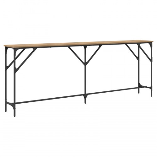 Konsolbord Artisan Egetræ 200x29x75 cm