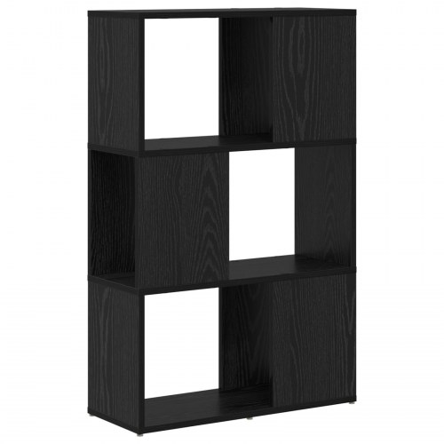 Underholdningscenter Sort egetræ Konstrueret træ 60 x 24 x 94 cm