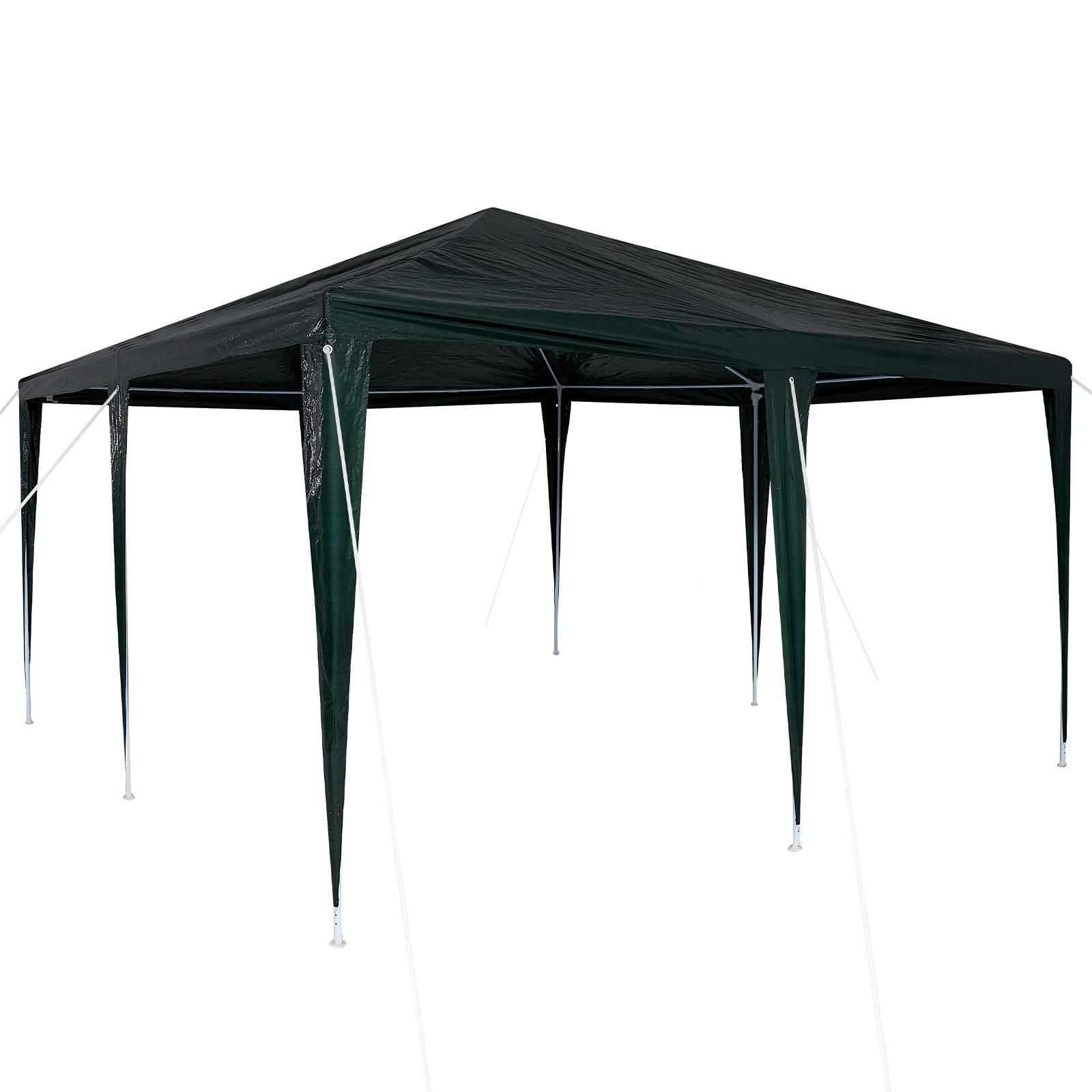 Party Tent Grøn og Hvid 400 x 400 x 266 cm Polyester og Stål
