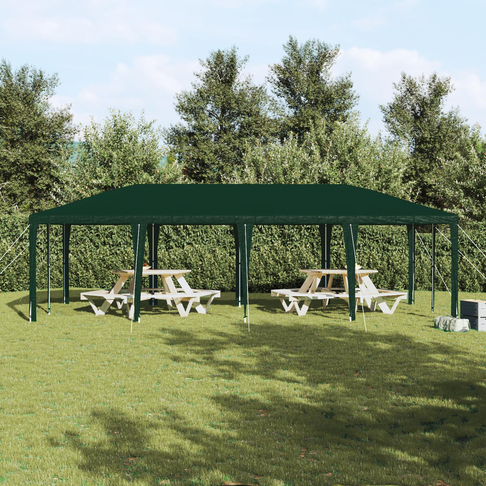 Party Tent Grøn og Hvid 800 x 400 x 266 cm Polyester og Stål
