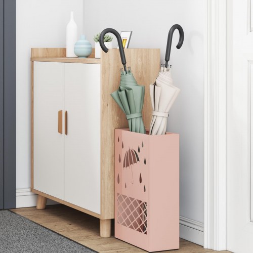 Paraplystativ Rosa Metal Medium Dekorative indlæg Paraplystativ