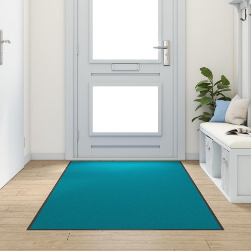 Dørmåtte Vaskbar Cyan 120x250 cm