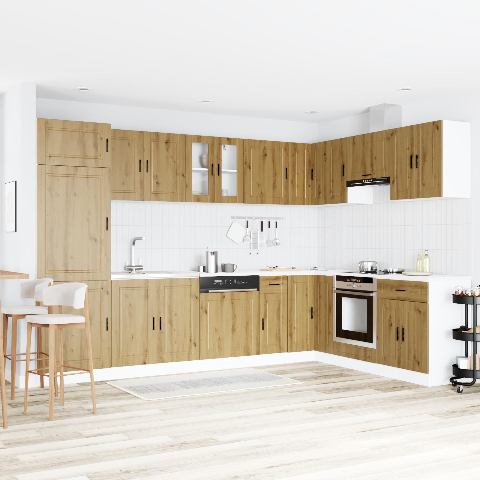 Vaskeskabsbase Med Dør Porto 2 Dele Brun 80 X 46 X 84.5 Cm
